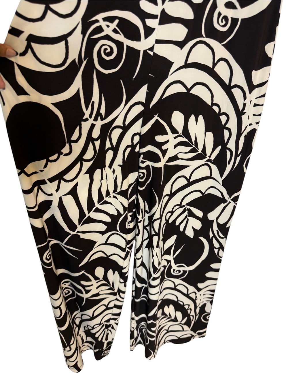 Ralph Lauren Brown & Cream Abstract Print Maxi Dress - Picture 5 of 5